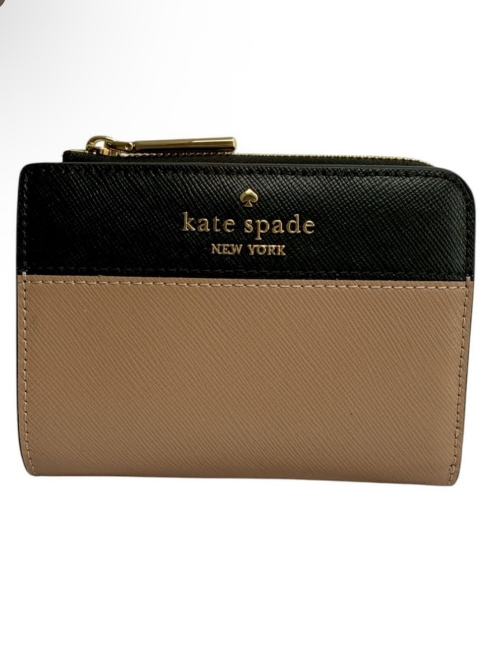 Kate Spade Two-Tone Madison Small L-Zip Wallet